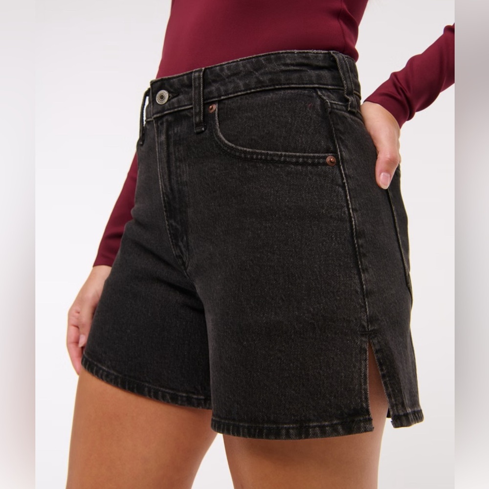 Abercrombie & Fitch Black Jean Shorts
